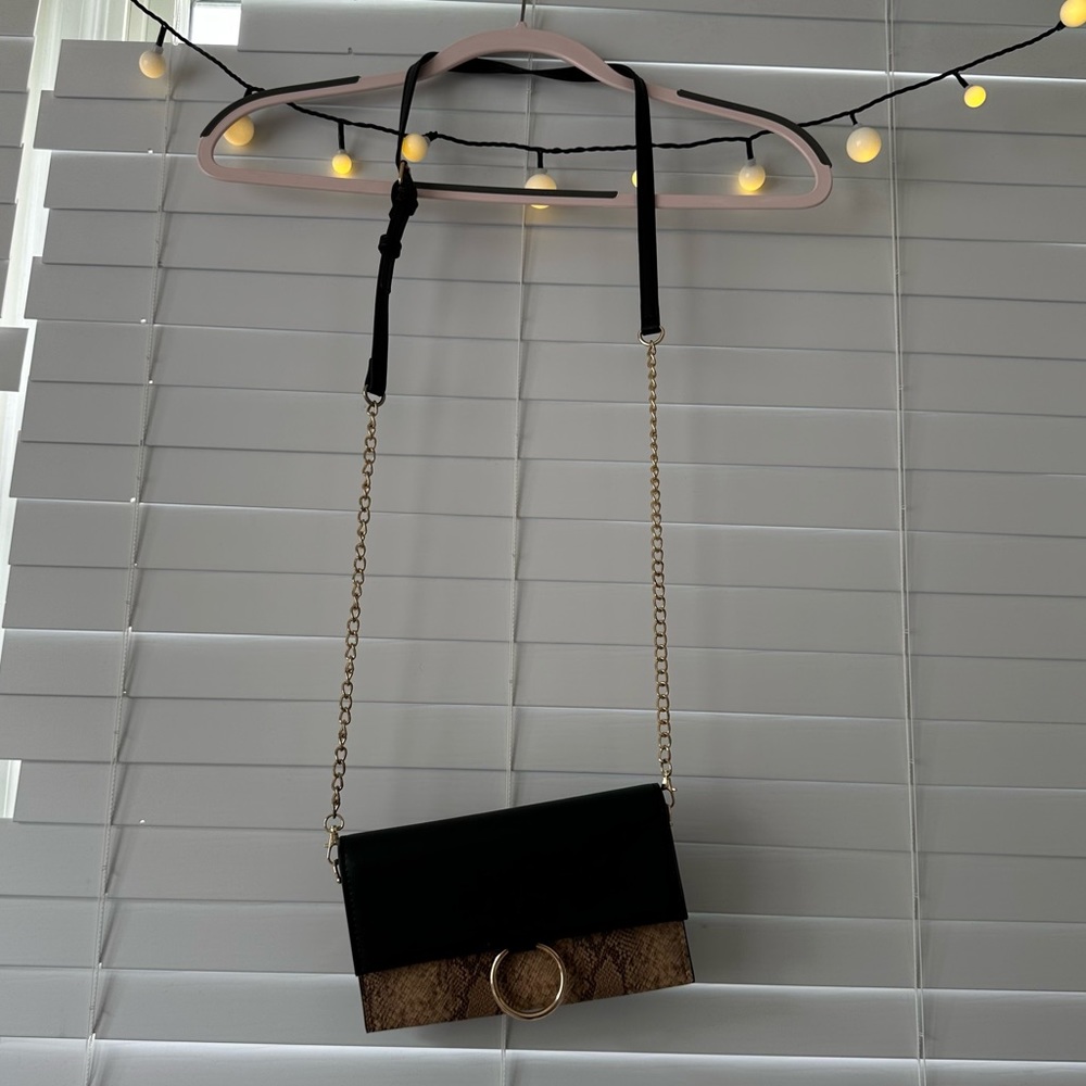 Snakeskin crossbody